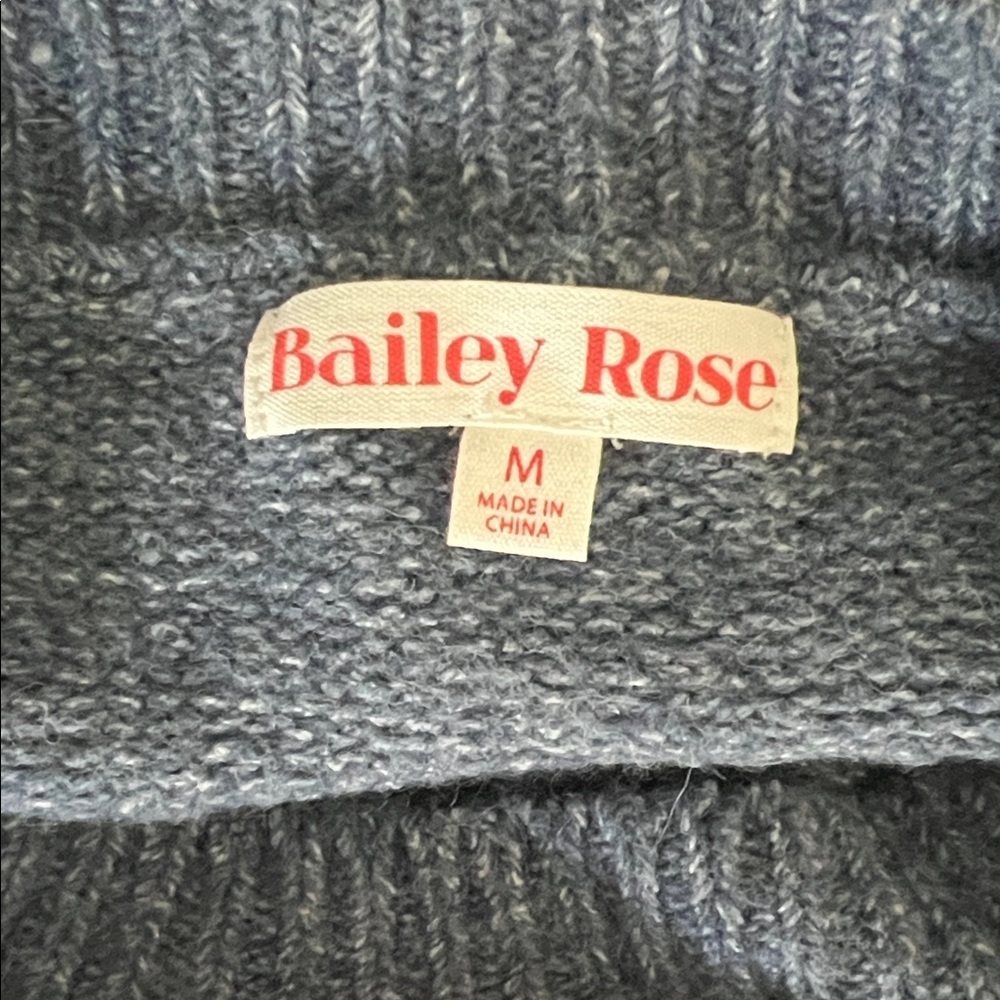 Cozy Blue Hound Dog Oversized Crewneck Sweater - Picture 7 of 7